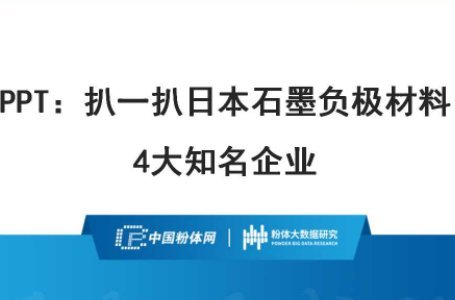 扒一扒日本石墨負極材料4大知名企業(yè)