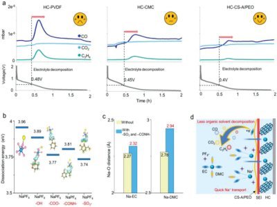 粘結劑誘導的超薄SEI實現(xiàn)硬碳高效儲鈉