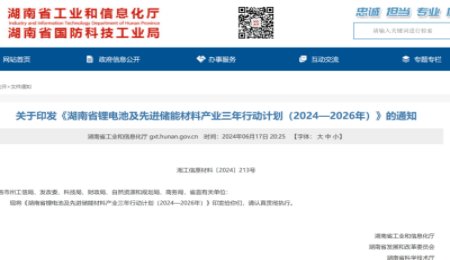 湖南省工信廳：《湖南省鋰電池及先進儲能材料產業三年行動計劃》固態電池梳理！