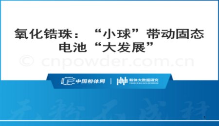 氧化鋯珠：“小球”帶動固態(tài)電池“大發(fā)展”